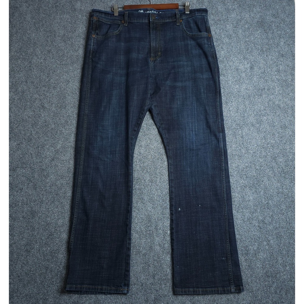 Wrangler Retro Slim Bootcut Jeans Mens 36x34 Blue Casual Workwear Cowboy - Picture 2 of 10
